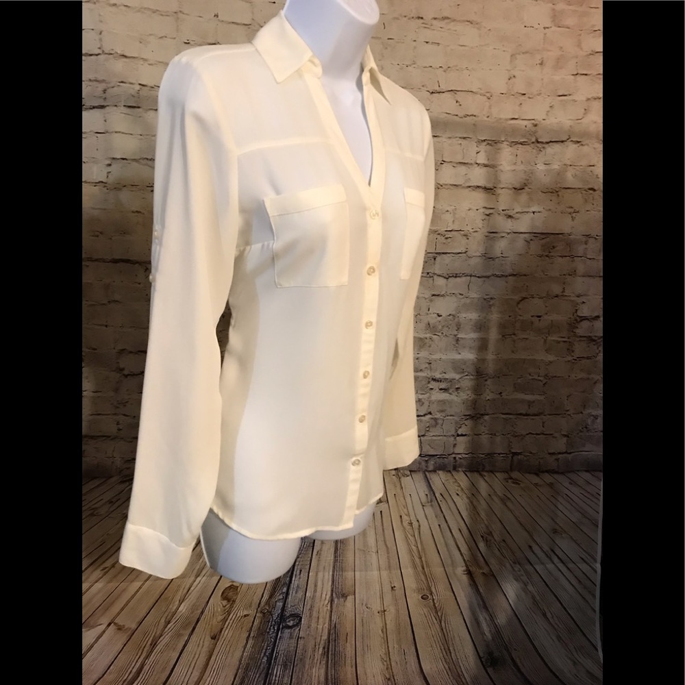 Express Button Down Blouse Long Sleeve size XSMALL
